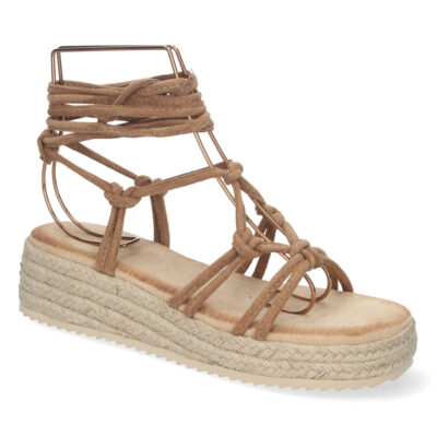 Sandalia de Plataforma con Yute y Cordones - Imagen 2