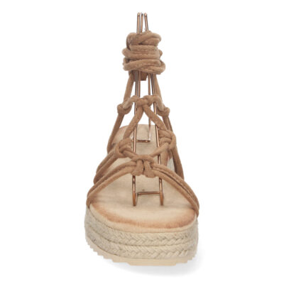 Sandalia de Plataforma con Yute y Cordones - Imagen 3