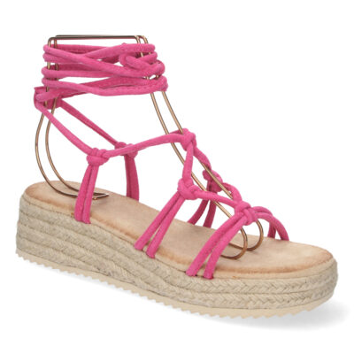 Sandalia de Plataforma con Yute y Cordones - Imagen 2