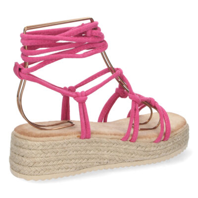 Sandalia de Plataforma con Yute y Cordones - Imagen 4