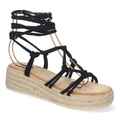 Sandalia de Plataforma con Yute y Cordones - Imagen 2