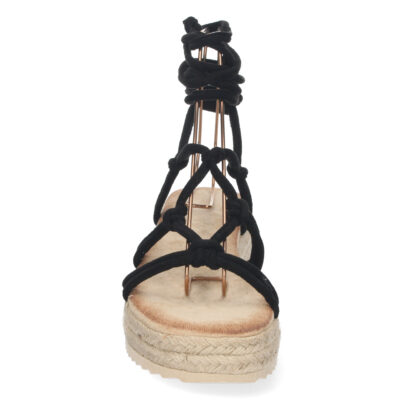 Sandalia de Plataforma con Yute y Cordones - Imagen 3