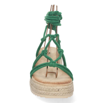 Sandalia de Plataforma con Yute y Cordones - Imagen 3