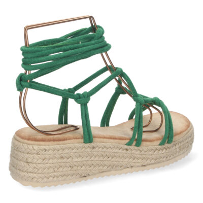Sandalia de Plataforma con Yute y Cordones - Imagen 4