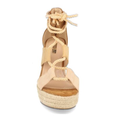 Sandalia con Cuña de Yute y Cordones de Cuerda - Imagen 3