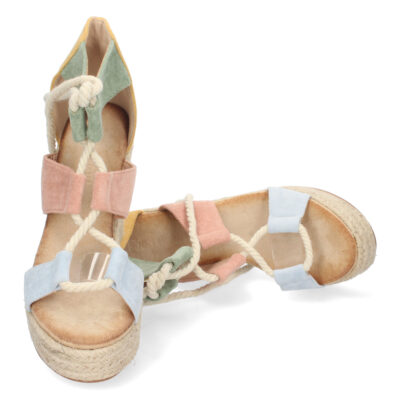 Sandalia de Cuña con Yute y Cordones - Imagen 5