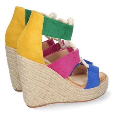Sandalia de Cuña con Yute y Cordones - Imagen 4