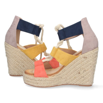 Sandalia de Cuña con Yute y Cordones - Imagen 5