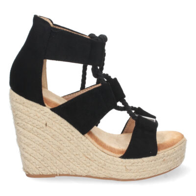 Sandalia de Cuña con Yute y Cordones - Imagen 2