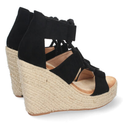 Sandalia de Cuña con Yute y Cordones - Imagen 4