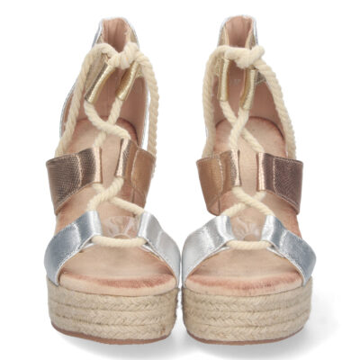Sandalia de Cuña con Yute y Cordones - Imagen 3
