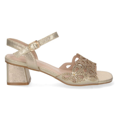 Sandalia de Tacon con Strass y Hebilla - Imagen 2