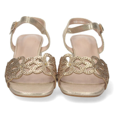 Sandalia de Tacon con Strass y Hebilla - Imagen 3