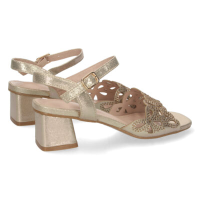 Sandalia de Tacon con Strass y Hebilla - Imagen 4