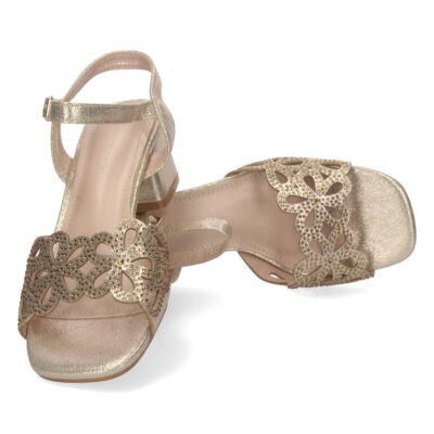 Sandalia de Tacon con Strass y Hebilla - Imagen 5