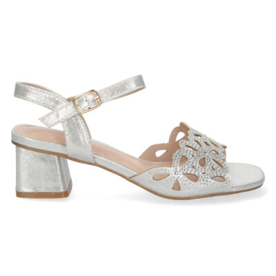 Sandalia de Tacon con Strass y Hebilla - Imagen 2