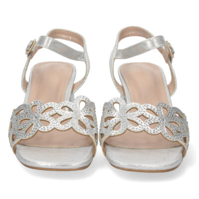 Sandalia de Tacon con Strass y Hebilla - Imagen 3
