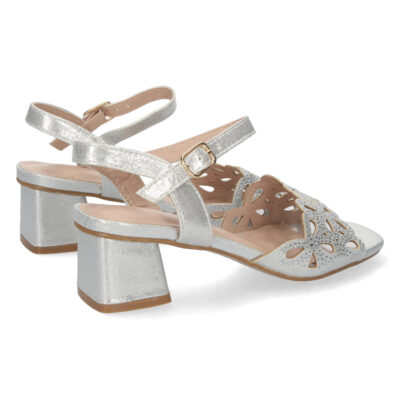 Sandalia de Tacon con Strass y Hebilla - Imagen 4