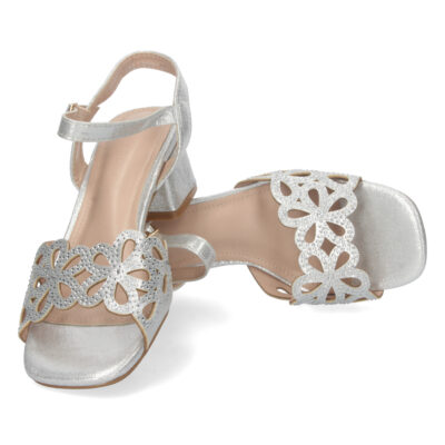 Sandalia de Tacon con Strass y Hebilla - Imagen 5