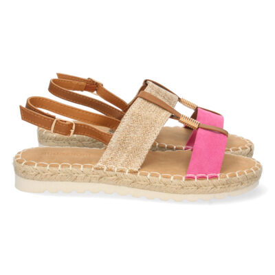 Sandalias Plana con Yute y Hebilla