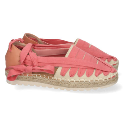 Sandalia Plana con Yute y Cordones