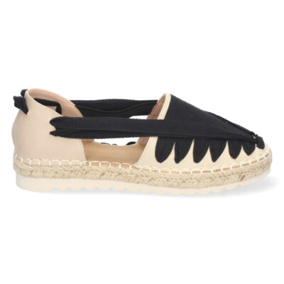Sandalia Plana con Yute y Cordones - Imagen 2