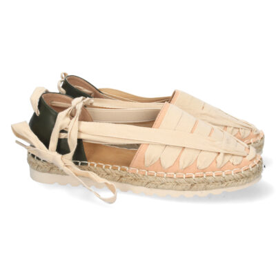 Sandalia Plana con Yute y Cordones