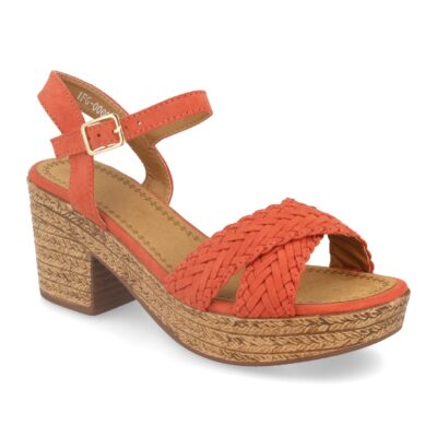 Sandalia de Verano con Tacon Doble Pala Cruzada y Hebilla - Imagen 2