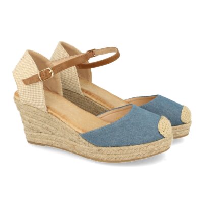 Sandalias de Estilo Valenciana con Cuña