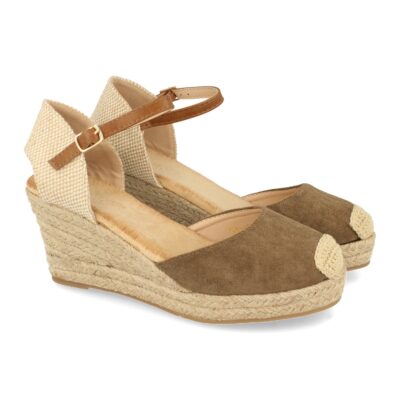 Sandalias de Estilo Valenciana con Cuña