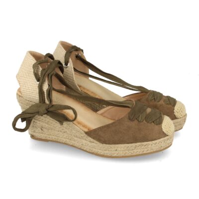 Sandalias Estilo Valenciano con Cuña de Yute