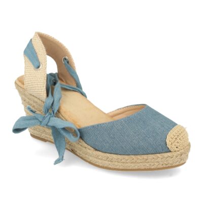 Alpargatas con cuña de Yute y Cordones - Imagen 3