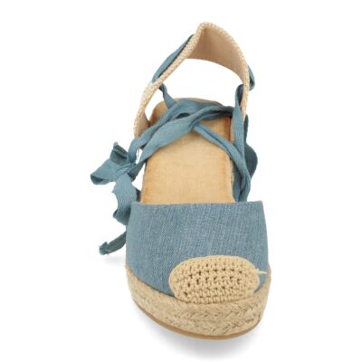 Alpargatas con cuña de Yute y Cordones - Imagen 4