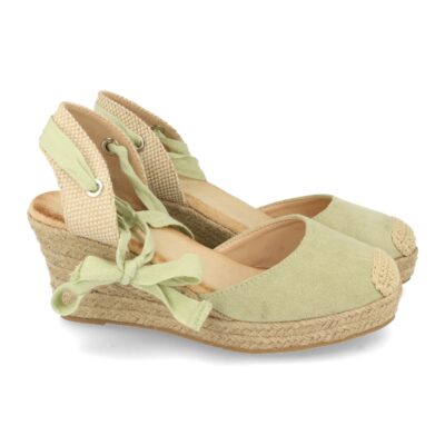 Alpargatas con cuña de Yute y Cordones