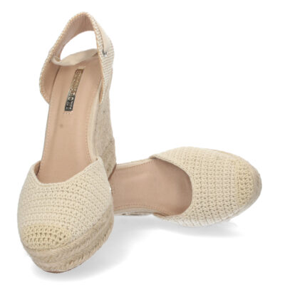Sandalia de Cuña con Yute y Cordones - Imagen 5
