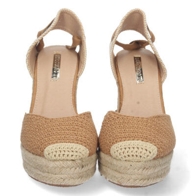 Sandalia de Cuña con Yute y Cordones - Imagen 3