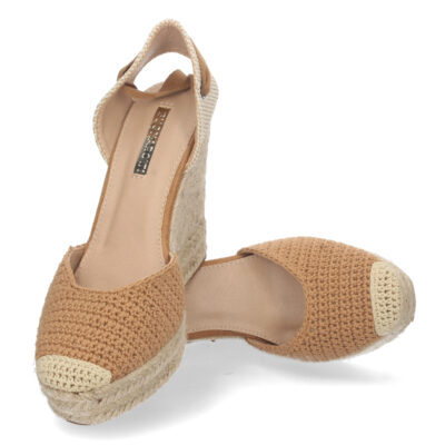 Sandalia de Cuña con Yute y Cordones - Imagen 5