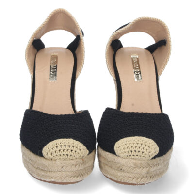 Sandalia de Cuña con Yute y Cordones - Imagen 3