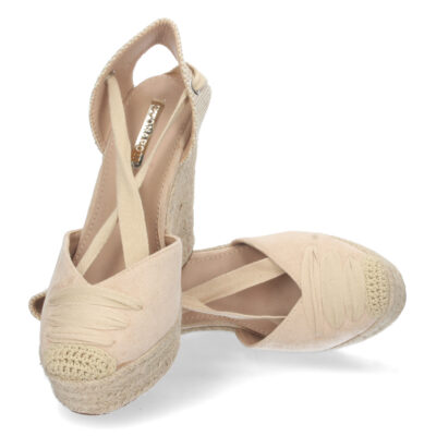 Sandalia de Cuña con Yute y Cordones - Imagen 5