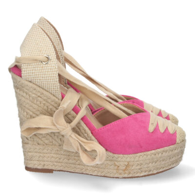 Sandalia de Cuña con Yute y Cordones