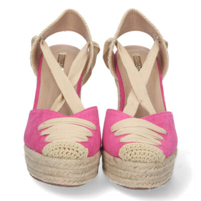 Sandalia de Cuña con Yute y Cordones - Imagen 3