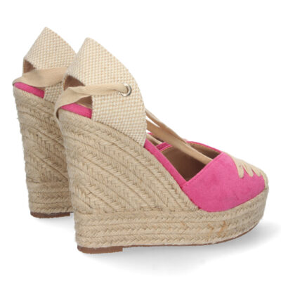 Sandalia de Cuña con Yute y Cordones - Imagen 4