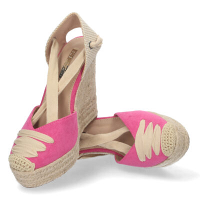 Sandalia de Cuña con Yute y Cordones - Imagen 5