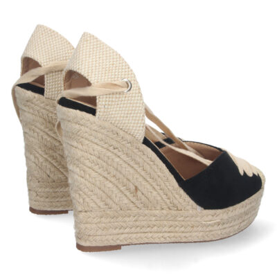 Sandalia de Cuña con Yute y Cordones - Imagen 4