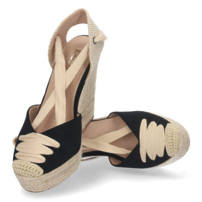 Sandalia de Cuña con Yute y Cordones - Imagen 5