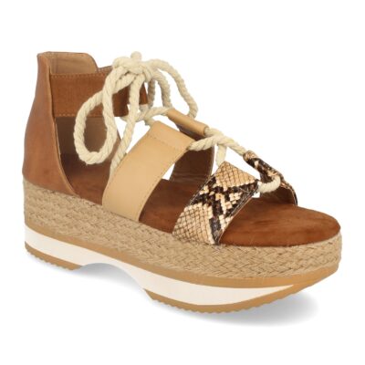 Sandalia de Plataforma con Yute y Cordones de Cuerda - Imagen 2