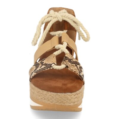 Sandalia de Plataforma con Yute y Cordones de Cuerda - Imagen 3