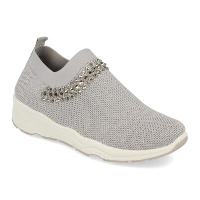Zapatilla de Mujer con Pedreria y Tejido Elastico - Imagen 2
