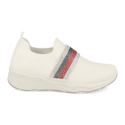 Zapatilla de Mujer con Pedreria y Tejido Elastico