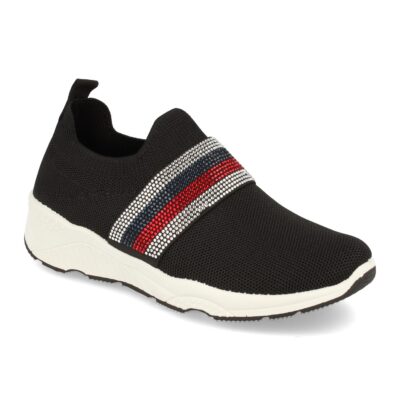 Zapatilla de Mujer con Pedreria y Tejido Elastico - Imagen 2